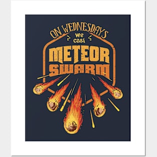 On Wednesdays We cast Meteor Swarm Posters and Art